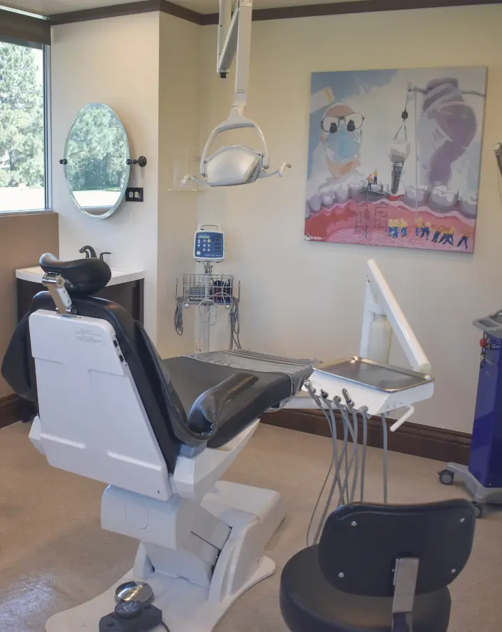 Dental implant patient chair at holly dental associates in centennial co